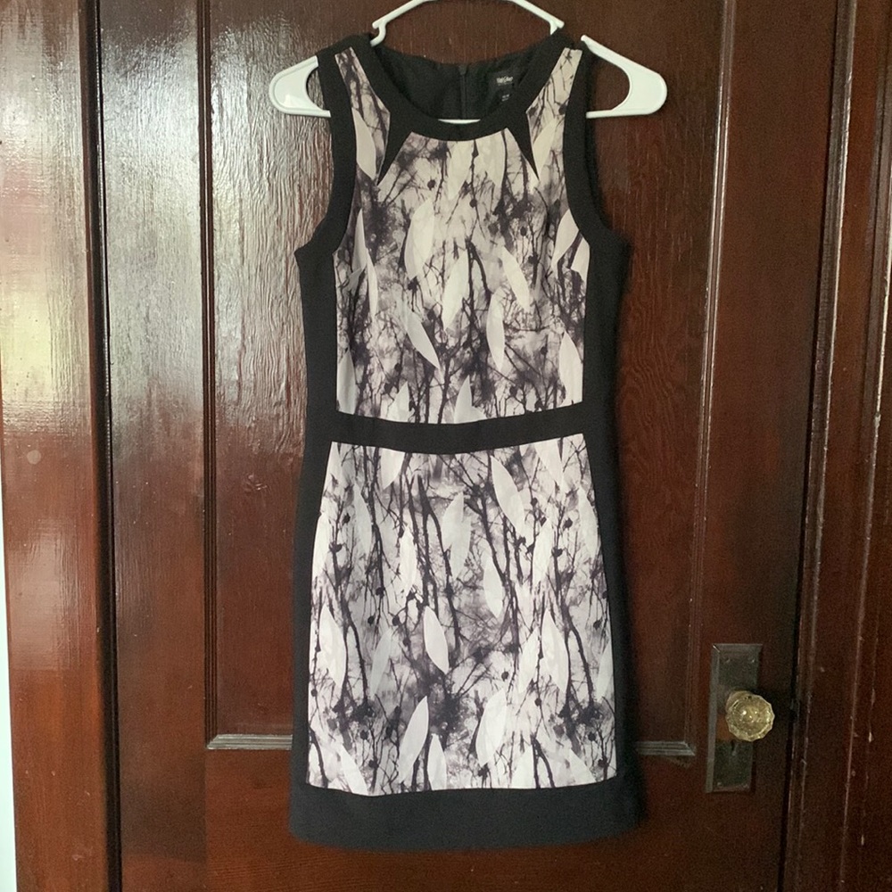 Black Marble Front Dress